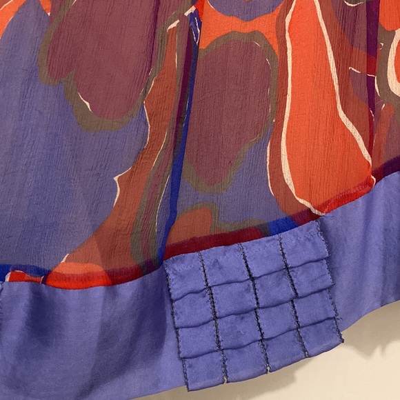 Sweetface Floral Silk Tank, Size 6 - Picture 2 of 4